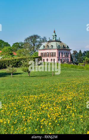 Le petit château de faisans (Fasanenschloesschen ) a été construit de 1769 à 1782, Moritzburg, Saxe, Allemagne, Europe Banque D'Images