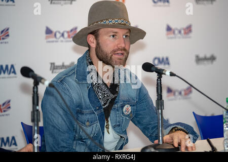 Londres, Royaume-Uni. 10 Mar 2019. Blanc Drake pose backstage sur jour 3 de C2C : un pays à l'autre, à l'O2 Arena, le Crédit : Jason Richardson / Alamy Live News Banque D'Images