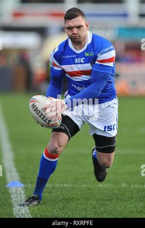 Wakefield, Royaume-Uni. 10 mars 2019. Fusée Mobile Stadium, Wakefield, Angleterre ; Rugby League Super League Betfred, Wakefield Trinity vs Hull Kingston Rovers ; Wakefield Trinity's Danny Brough. Credit : Dean Williams/Alamy Live News Banque D'Images