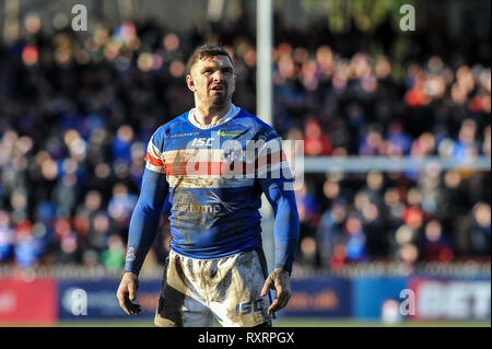 Wakefield, Royaume-Uni. 10 mars 2019. Fusée Mobile Stadium, Wakefield, Angleterre ; Rugby League Super League Betfred, Wakefield Trinity vs Hull Kingston Rovers ; Wakefield Trinity's Danny Brough. Credit : Dean Williams/Alamy Live News Banque D'Images