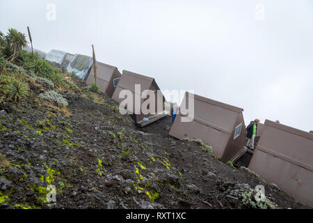 Les pentes boisées du Mont Nyiragongo en République démocratique du Congo Banque D'Images