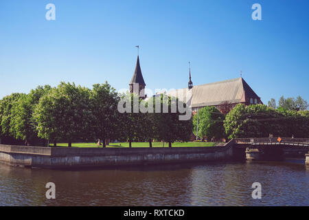 Kaliningrad, Russie - 11 mai 2016 : paysage urbain avec vues d'architecture et d'attractions. Banque D'Images