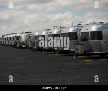 Centre de service usine Airstream Jackson Center Ohio Banque D'Images