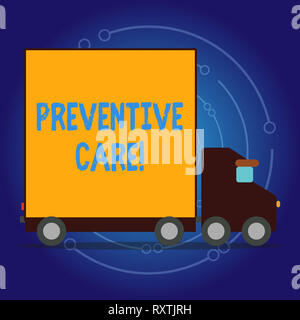 Notez par écrit indiquant les soins préventifs. Concept d'affaires pour la prévention de la santé Consultation médicale des tests de diagnostic Banque D'Images