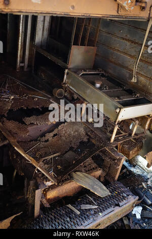 Detroit, Michigan, United States - 18 octobre 2018 : Vue de l'usine de fer gris abandonnés à Detroit. Fonderie de fonte grise de Detroit est l'un de plusieurs Banque D'Images