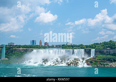 American & Baridal Veil Falls Banque D'Images