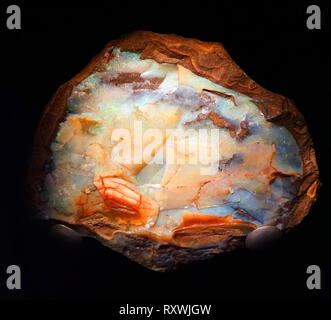 Opales, en nodules ferrugineux. Queensland Australie 2019 Banque D'Images