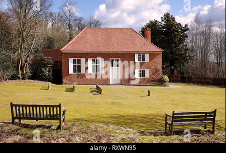 Cimetière Quaker et comme lieu de rencontre de Jordans, Angleterre, montrant les tombes de William Penn et sa famille Banque D'Images