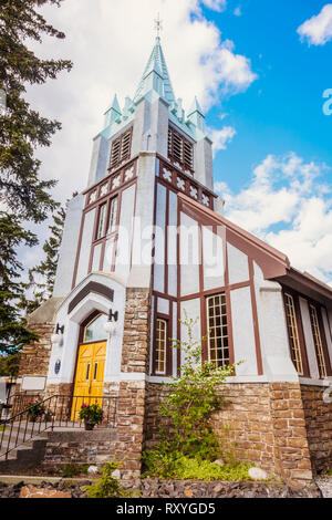 Église presbytérienne St Paul à Banff. Banff, Canada. Banque D'Images