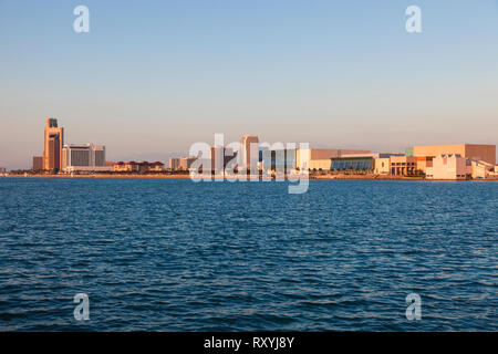 Panorama de Corpus Christi au lever du soleil. Corpus Christi, Texas, États-Unis. Banque D'Images