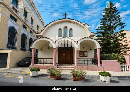 Héraklion, Crète, Grèce - Novembre 2, 2019 : l'Église catholique de St Jean le Baptiste à Héraklion, Crète, Grèce. Banque D'Images