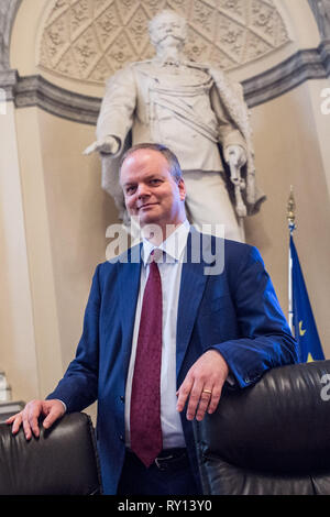 Foto Valerio Portelli/LaPresse 11-03-2019 Roma, Italia Mibac-Presentazione système remède Nella Cronaca code foto : Eike Schmidt Direttore Generale il Duomo di Firenze Photo Valerio Portelli/LaPresse 11 mars 2019 Rome, Italie Mibac-Presentation système élimine les files d'News Dans la pic : Eike Schmidt Directeur général de la Galerie des Offices à Florence Banque D'Images