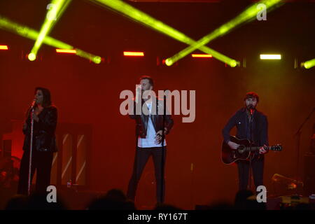 Glasgow, Royaume-Uni. 10 mars 2019. Lady Antebellum effectue au pays à l'autre Fête de la musique à l'Hydro Arena de Glasgow. Crédit : Colin Fisher/Alamy Live News Banque D'Images