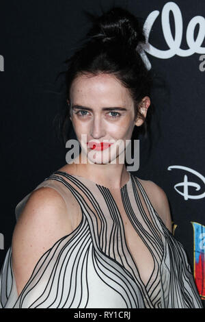 Hollywood, États-Unis. Mar 11, 2019. HOLLYWOOD, LOS ANGELES, CA, USA - 11 mars : actrice Eva Green portant une robe Iris van Herpen, bijoux Bulgari et Jimmy Choo sandales arrive à la première mondiale du Disney's 'Dumbo' tenu à La Ray Dolby Ballroom et El Capitan Theatre le 11 mars 2019 à Hollywood, Los Angeles, Californie, États-Unis. (Photo par Xavier Collin/Image Crédit : Agence de Presse) L'agence de presse Image/Alamy Live News Banque D'Images