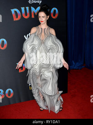 Los Angeles, USA. Mar 11, 2019. LOS ANGELES, CA. 11 mars 2019 : Eva Green lors de la première mondiale de 'Dumbo' au El Capitan Theatre. Photo Credit : Paul Smith/Alamy Live News Banque D'Images