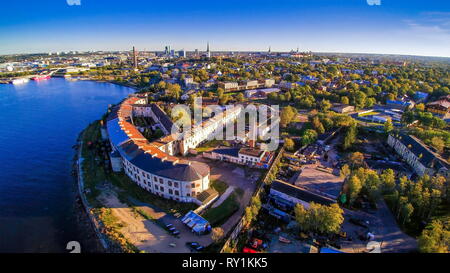 La belle ville de Kopli à Tallin. Kopli est un des sous-districts du district d'PĆµhja-Tallinn à Tallinn la capitale de l'Estonie. Banque D'Images