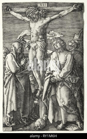 La Crucifixion, 1511. Albrecht Dürer (allemand, 1471-1528). Gravure Banque D'Images