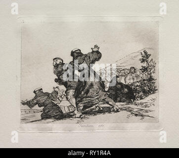 Les horreurs de la guerre : cela aussi. Francisco de Goya (Espagnol, 1746-1828). Eau-forte Banque D'Images