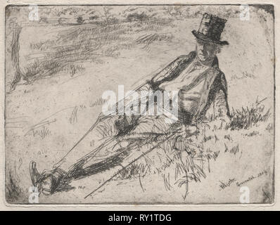 Pensionné de Greenwich, 1859. James McNeill Whistler (Américain, 1834-1903). Eau-forte Banque D'Images