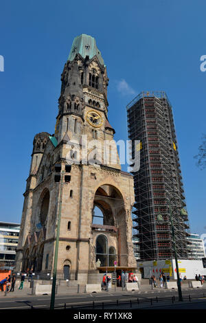 Gedaechtniskirche, Breitscheidplatz, Charlottenburg, Berlin, Deutschland Banque D'Images