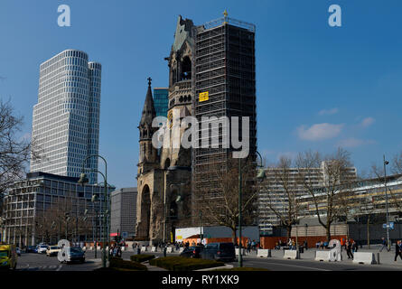 Gedaechtniskirche, Breitscheidplatz, Charlottenburg, Berlin, Deutschland Banque D'Images