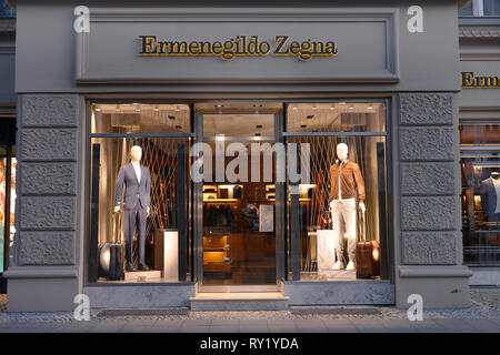 Ermenegildo Zegna, Kurfuerstendamm, Charlottenburg, Berlin, Deutschland Banque D'Images