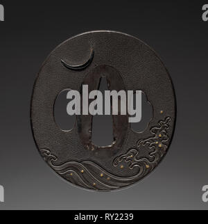 Sword Guard, 1615-1868. Le Japon, la période Edo (1615-1868). Diamètre : 6 cm (2 3/8 po Banque D'Images