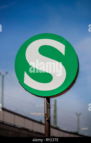 S-Bahn de signet, Berlin, Deutschland Banque D'Images