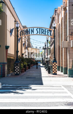 San Mateo, Californie,USA - 30 juin 2017 : vue sur la rue Main à San Mateo Banque D'Images