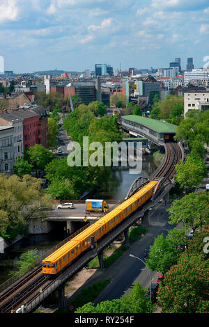 U-Bahnhof, Moeckernbruecke, Kreuzberg, Berlin, Deutschland, M÷ckernbr³cke Banque D'Images