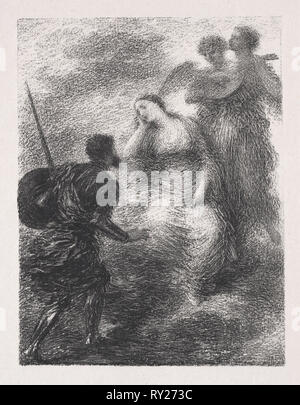 Vision, 1895. Henri Fantin-Latour (Français, 1836-1904). Lithographie Banque D'Images