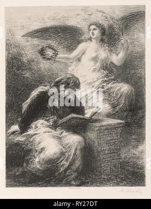 La gloire, 1890. Henri Fantin-Latour (Français, 1836-1904). Lithographie Banque D'Images