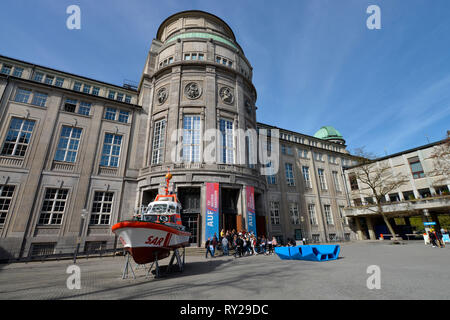 Le Deutsches Museum, Innenhof, Museumsinsel, Munich, Bayern, Deutschland Banque D'Images