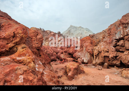 Dans l'île d'Ormuz Ormuz tout droit, l'Iran du sud prise en janvier 2019 prises en hdr Banque D'Images