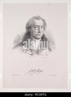 Illustrations pour Faust, 1828. Eugène Delacroix (Français, 1798-1863). Lithographie Banque D'Images