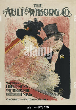 Au Concert, 1896. Henri de Toulouse-Lautrec (Français, 1864-1901). Lithographie Banque D'Images