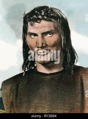 JACK PALANCE, SIGNE DU païen, 1954 Banque D'Images