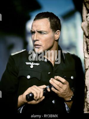 MARLON BRANDO, LES JEUNES LIONS, 1958 Banque D'Images