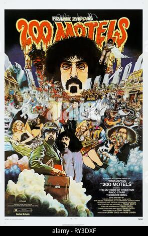 L'affiche de film, 200 MOTELS, 1971 Banque D'Images