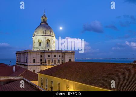 Panthéon National, au crépuscule, Lisbonne, Portugal Banque D'Images