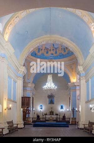 L'Argentine, Cordoba Province, Jésus Maria, vue de l'intérieur de l'église de l'Estancia jésuite classée au Patrimoine Mondial de l'UNESCO Banque D'Images