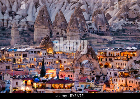 Avis de Göreme, en Cappadoce , Turquie Banque D'Images