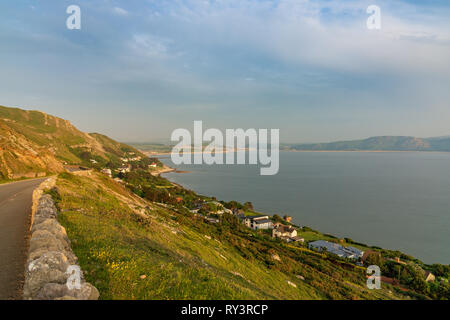 Llandudno, Conwy, Clwyd, Pays de Galles, Royaume-Uni - Juin 08, 2016 : La vue de la Marine Drive dans le Great Orme Country Park à Deganwy Banque D'Images