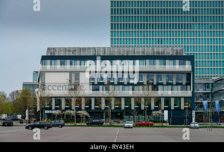 Accenture, Anni-Albers-Strasse, Schwabing, Munich, Bayern, Deutschland Banque D'Images