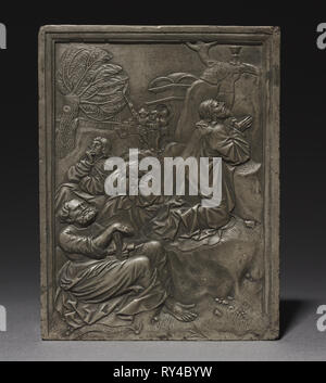 Le Christ au Jardin de Gethsémani, années 1500. Hans Daucher (Allemand), ch. 1485-après 1538). Kelheim (pierre calcaire à grain fin) ; total : 14,8 x 11,3 cm (5 13/16 x 4 7/16 in Banque D'Images