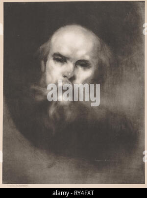 Paul Verlaine, 1896. Eugène Carrière (Français, 1849-1906), Lemercier. Fiche technique : Lithographie ; 67,6 x 50,2 cm (26 5/8 x 19 3/4 in.) ; Image : 52 x 40,6 cm (20 1/2 x 16 in Banque D'Images