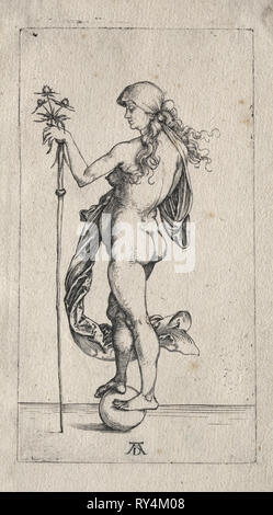 La petite fortune, ch. 1497. Albrecht Dürer (allemand, 1471-1528). Gravure Banque D'Images
