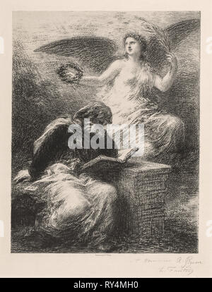 La gloire, 1890. Henri Fantin-Latour (Français, 1836-1904). Lithographie Banque D'Images