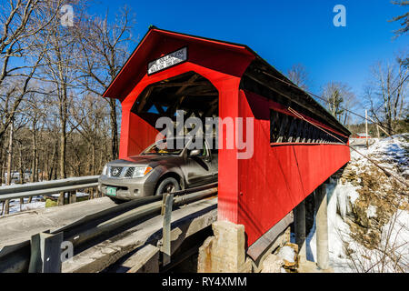 Pont Chiselville Bennington, Vermont, Etats-Unis Banque D'Images