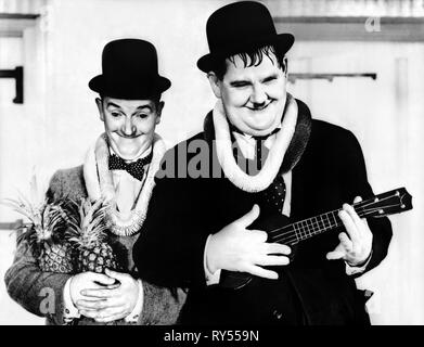 LAUREL, HARDY, FILS DU DÉSERT, 1933 Banque D'Images